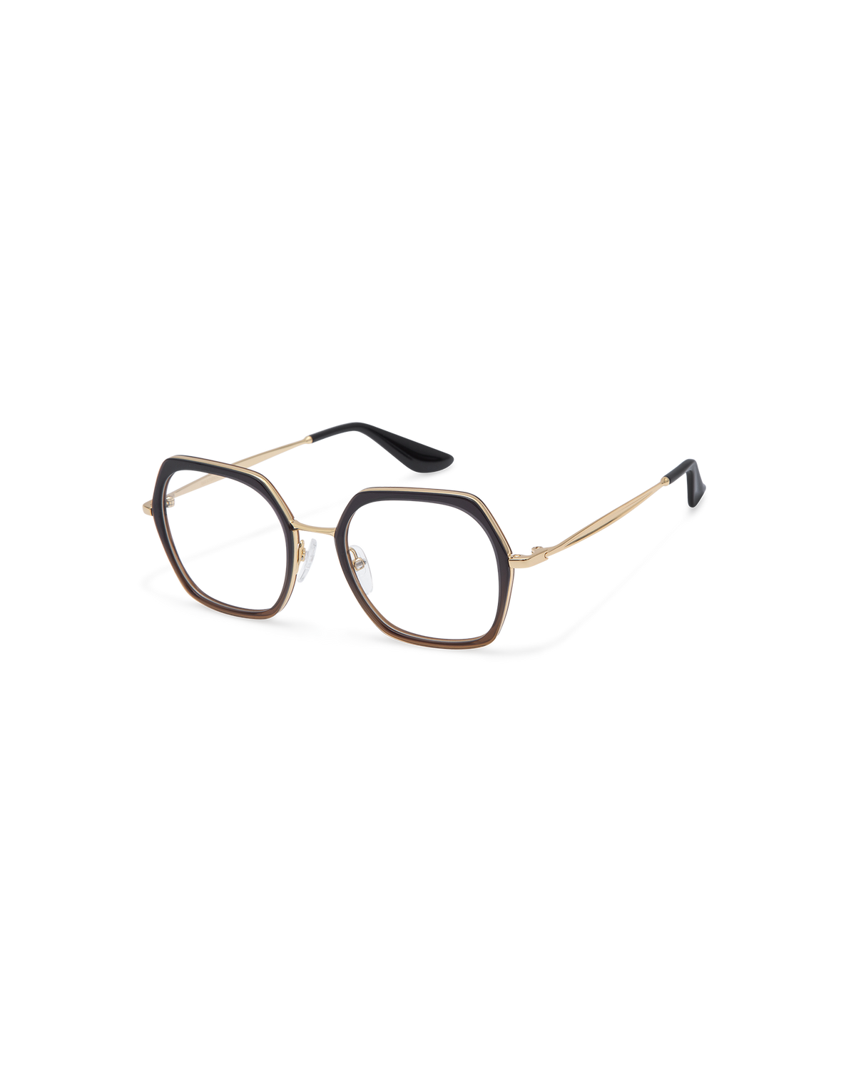 MIN: Geométricas Acetato-Metal Marrón optical glasses by GIGI STUDIOS 13862