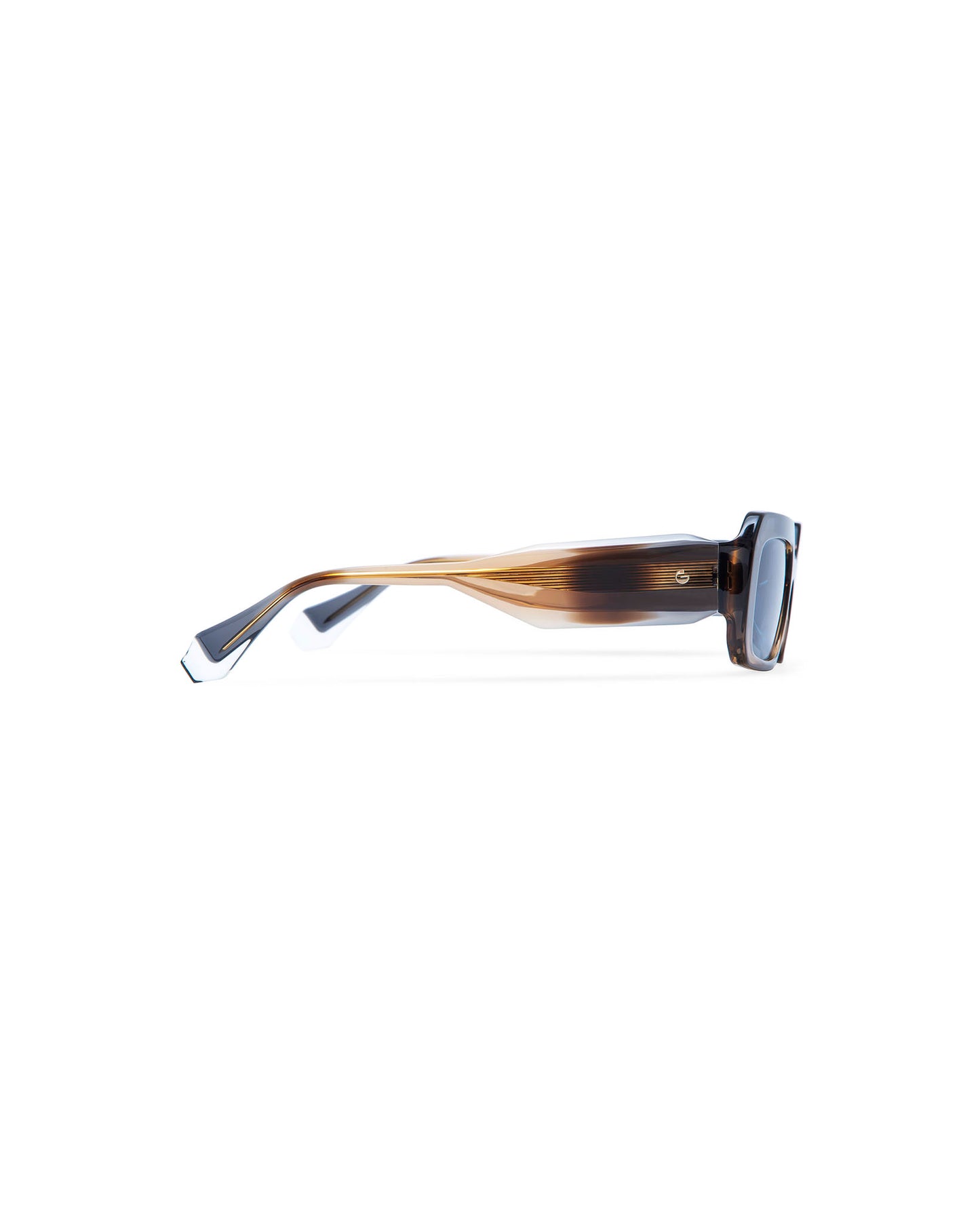 CAMILLE: Rectangular Acetato Marrón sunglasses by GIGI STUDIOS 411