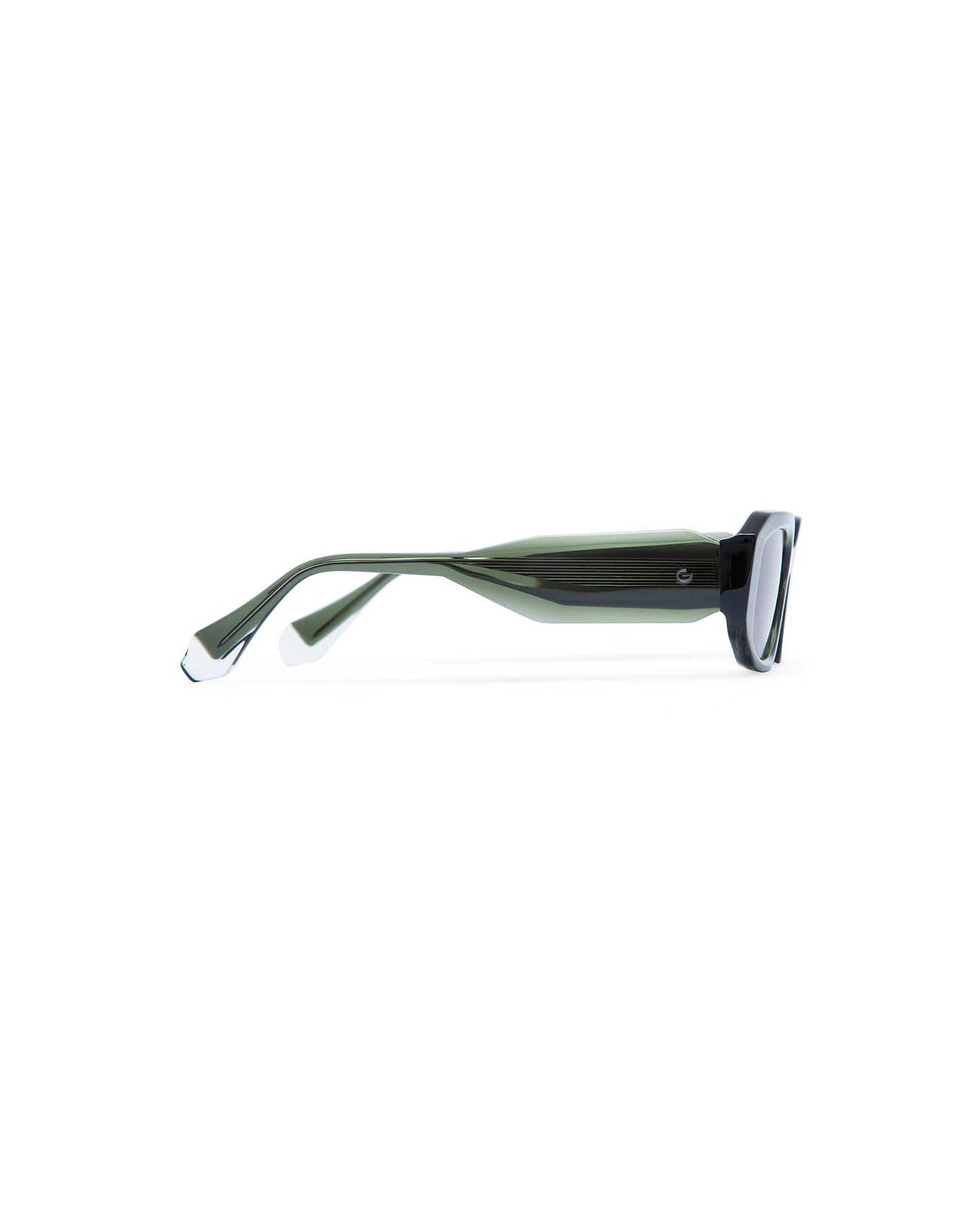 DANIELLE: Tiny Acetato Verde sunglasses by GIGI STUDIOS 427