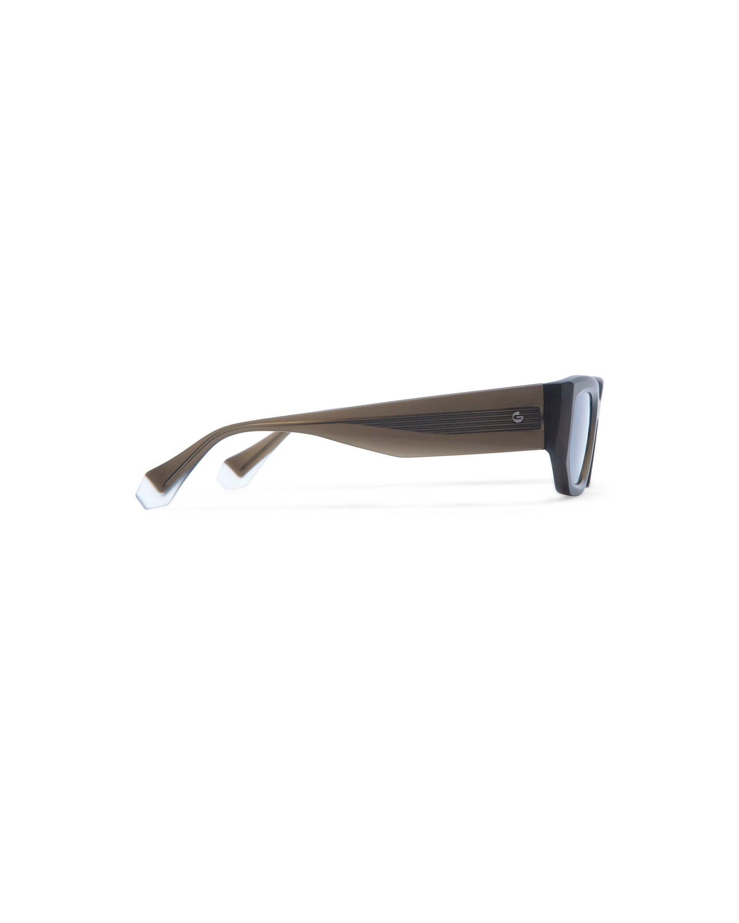 NATALIE II: Rectangular Acetato Verde sunglasses by GIGI STUDIOS 439