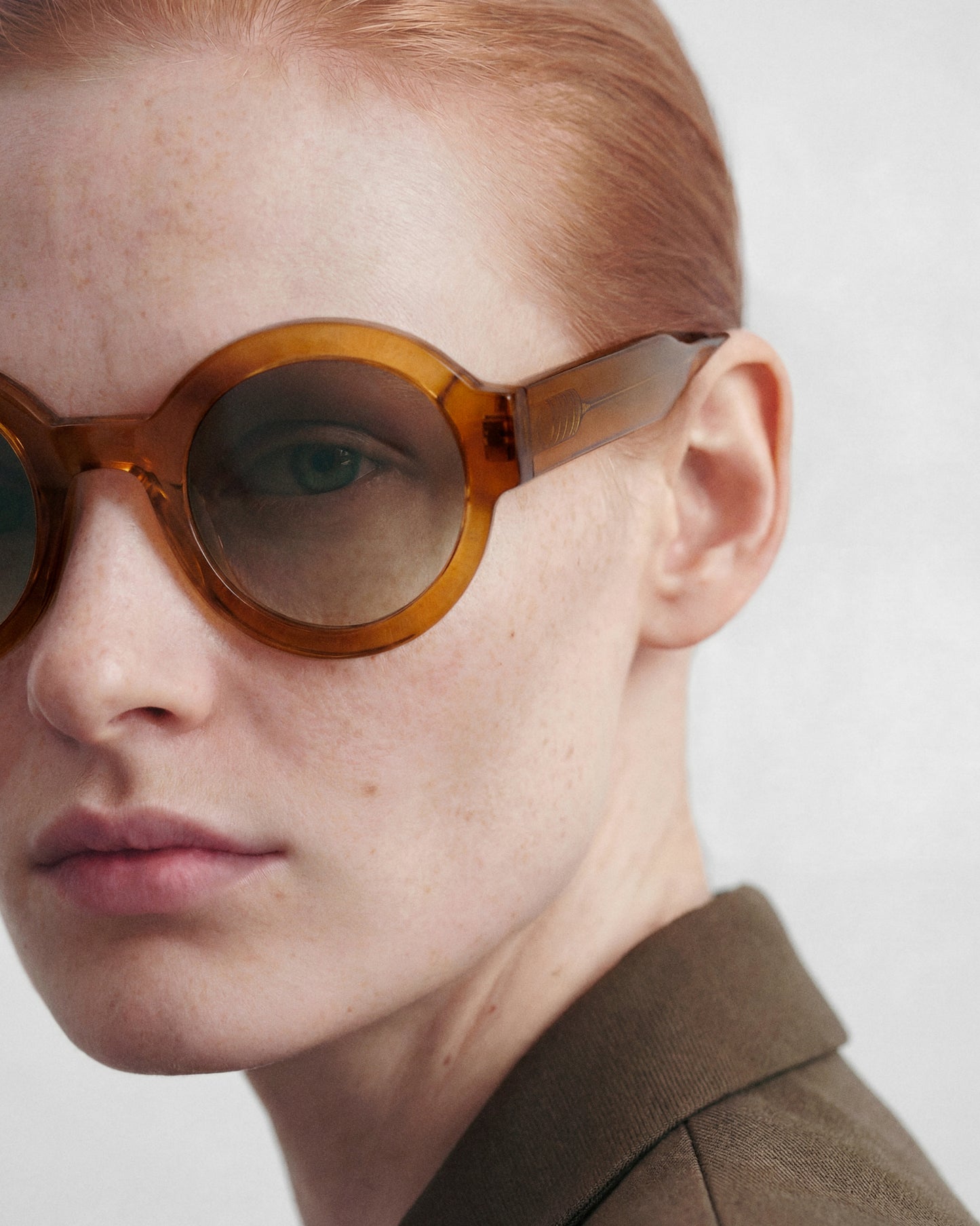 LAURA: Redondas Acetato Marrón sunglasses by GIGI STUDIOS 14193