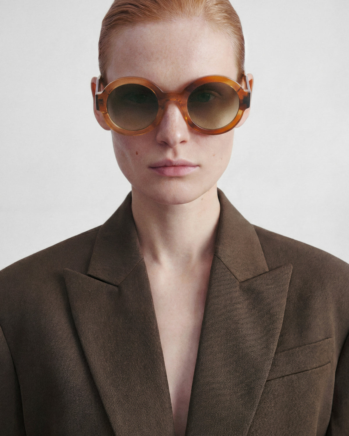 LAURA: Redondas Acetato Marrón sunglasses by GIGI STUDIOS 14194