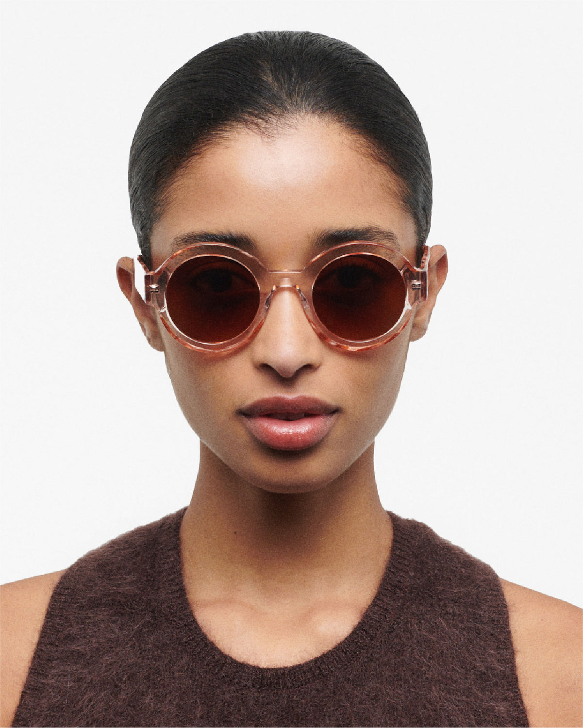 LAURA: Redondas Acetato Rosa sunglasses by GIGI STUDIOS 59