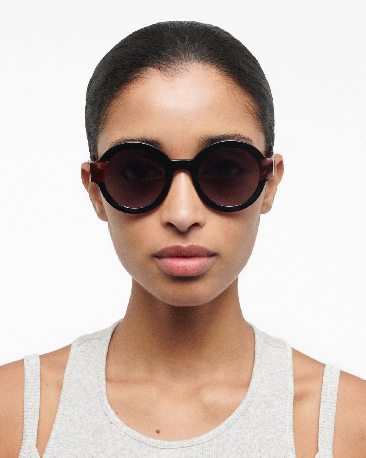 LAURA: Redondas Acetato Havana sunglasses by GIGI STUDIOS 88