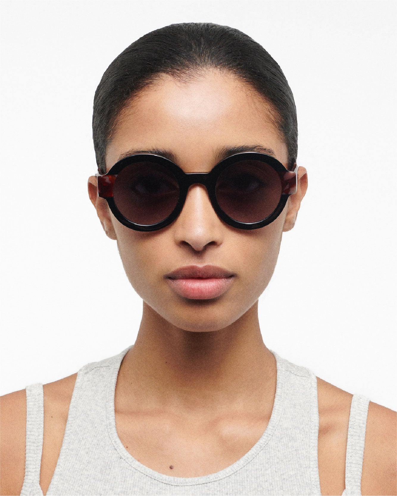 LAURA: Redondas Acetato Havana sunglasses by GIGI STUDIOS 88