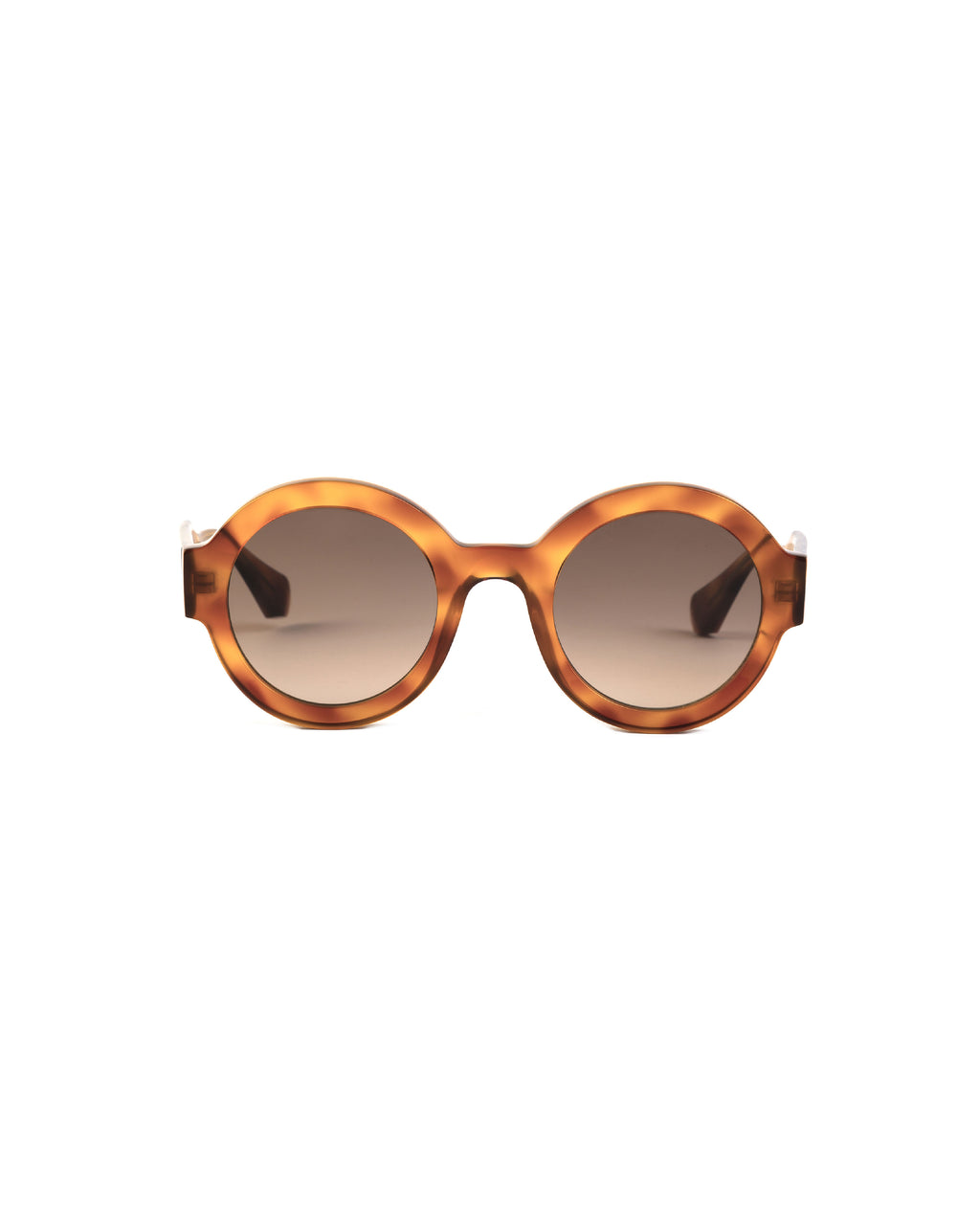 LAURA: Redondas Acetato Marrón sunglasses by GIGI STUDIOS 1687
