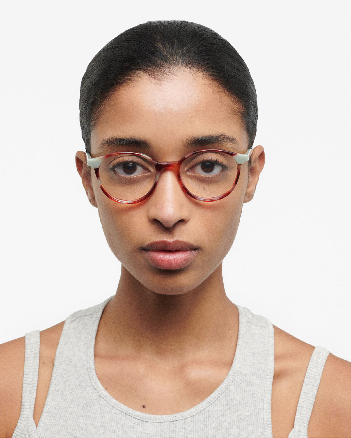 BROOKS: Redondas Acetato Havana optical glasses by GIGI STUDIOS 120