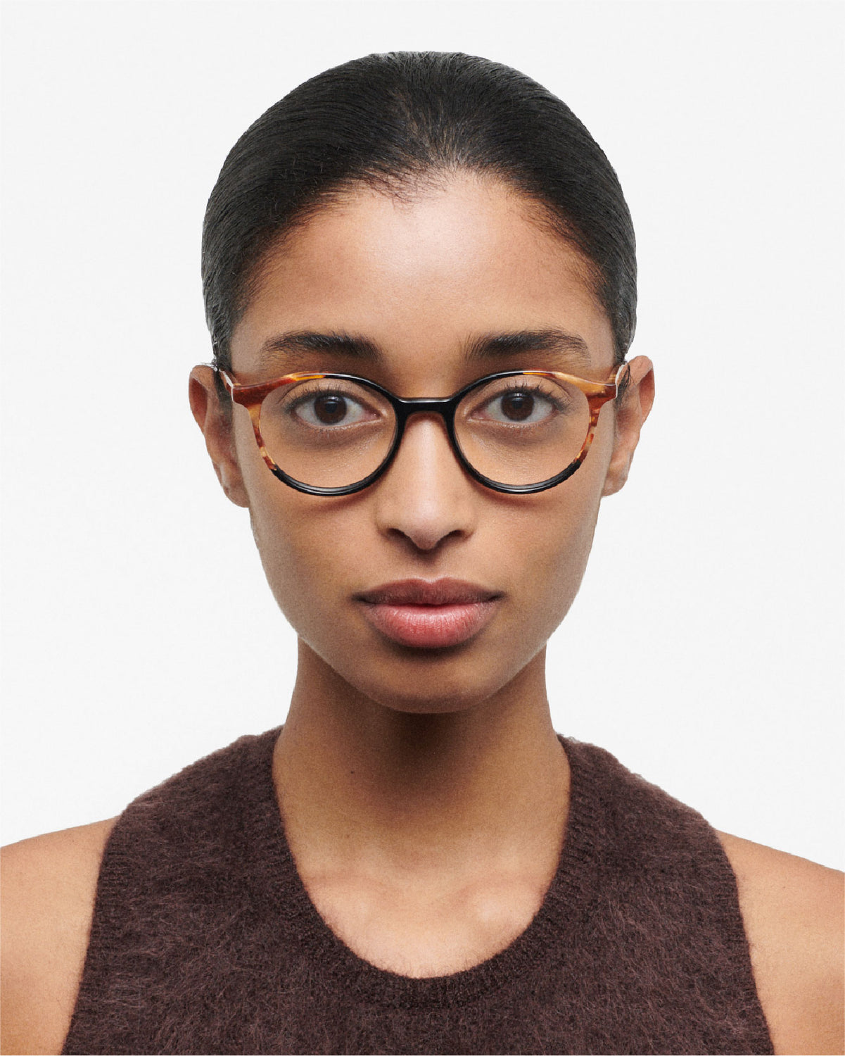 Brooks: Redondas Acetato Havana optical glasses by GIGI STUDIOS 98