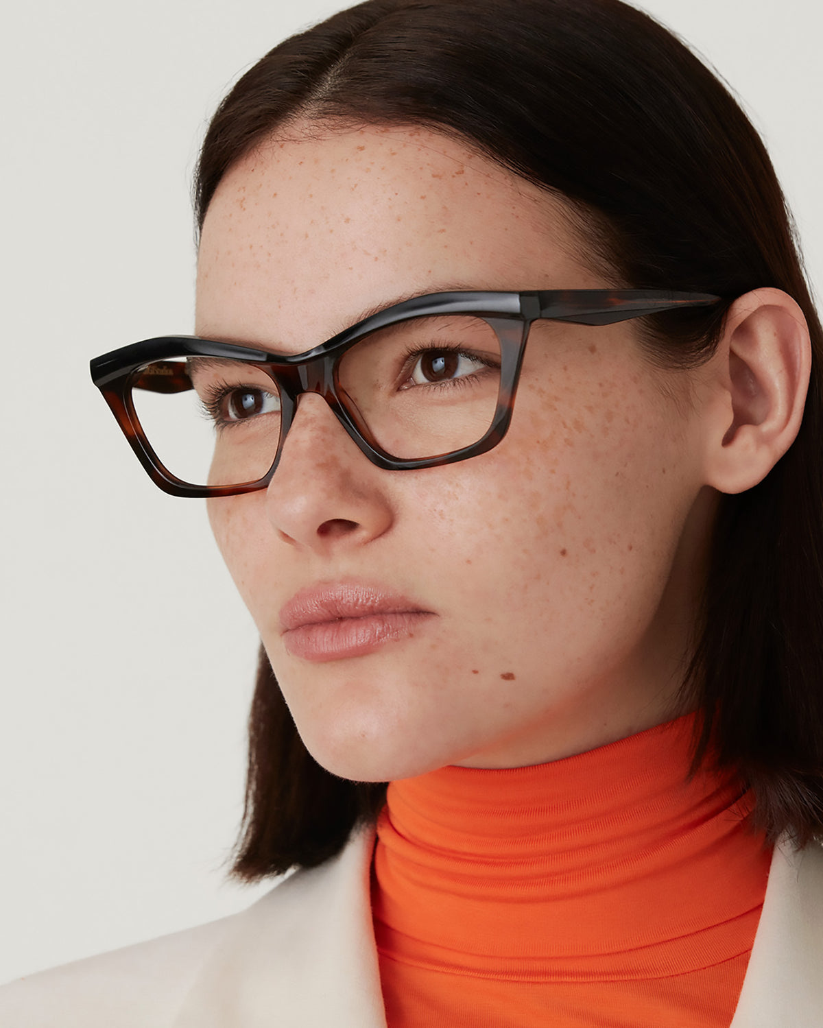GIULIA: Cat Eye Acetato Havana optical glasses by GIGI STUDIOS 3377