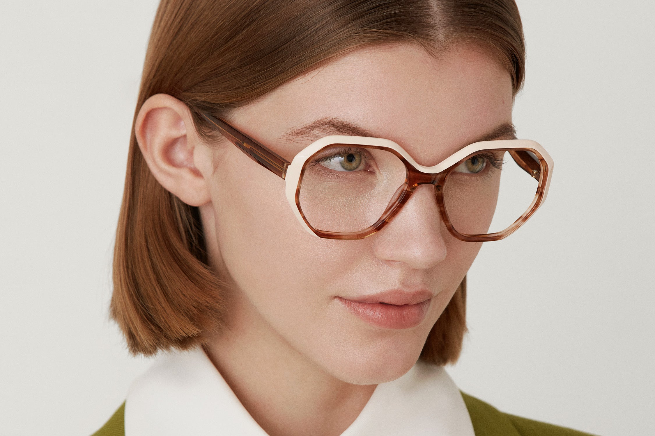CHRISTINE: Geométricas Acetato Rosa optical glasses by GIGI STUDIOS 3454