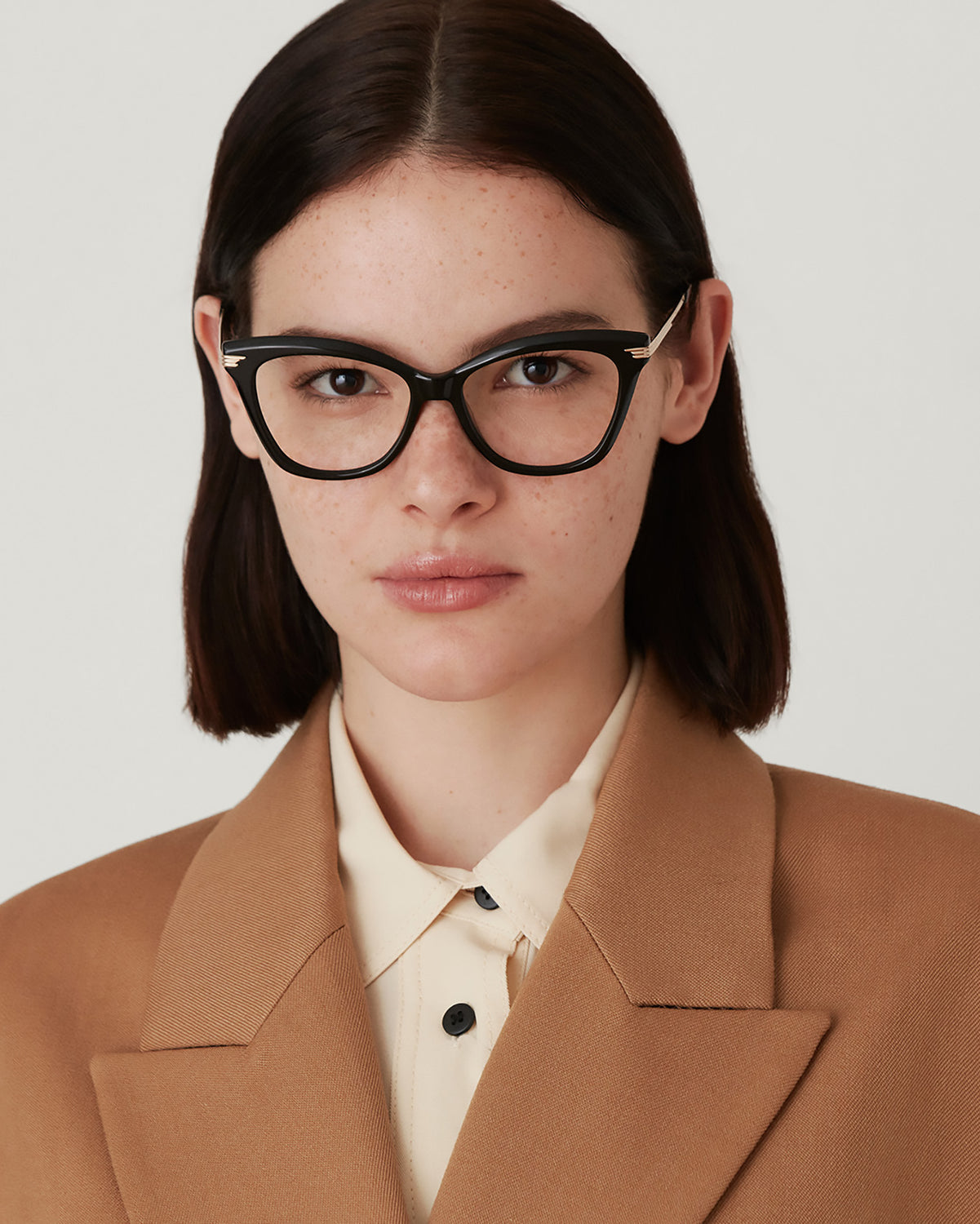 FEDERICA: Cat Eye Acetato-Metal Noir optical glasses by GIGI STUDIOS 3477