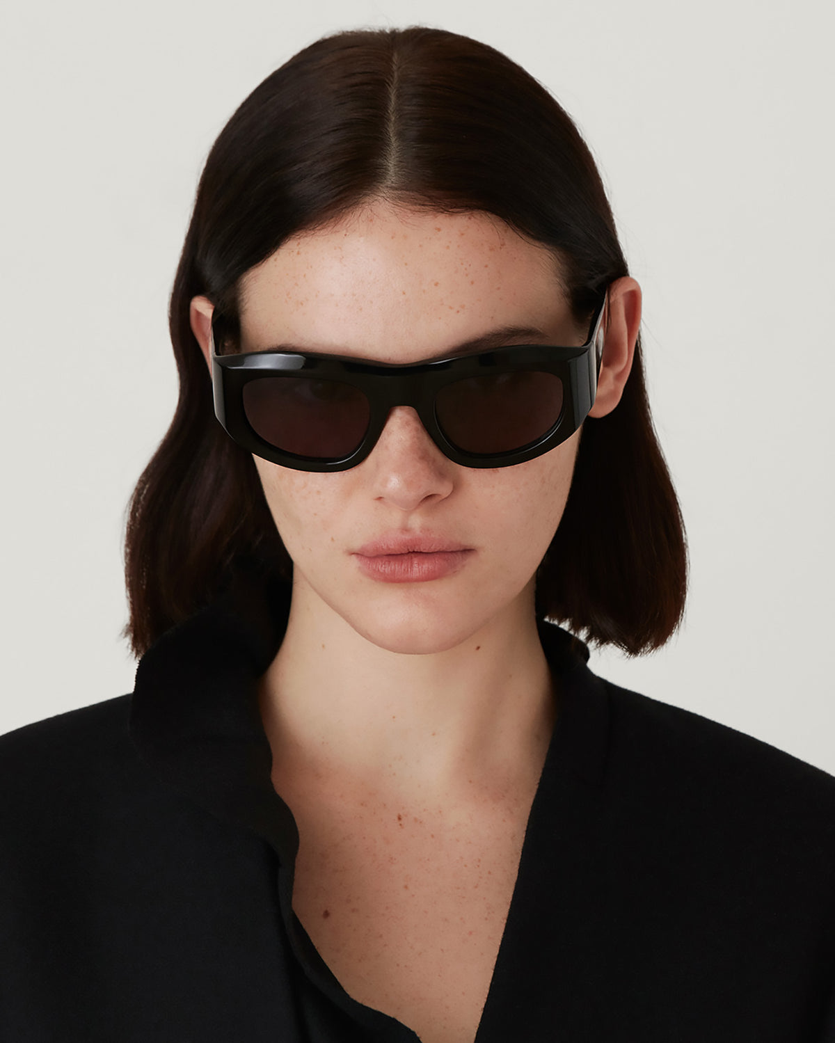 GALILEA: Cat Eye Acetato Noir sunglasses by GIGI STUDIOS 3528