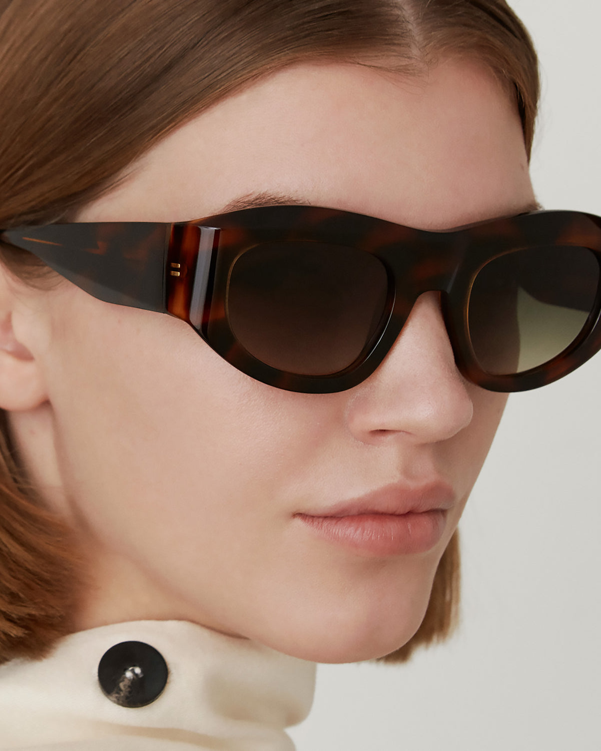 GALILEA: Cat Eye Acetato Havana sunglasses by GIGI STUDIOS 3531
