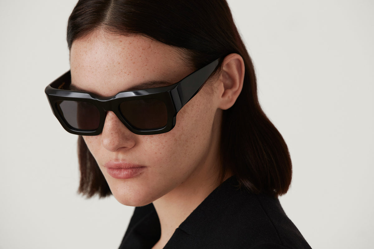 CELINE: Cuadrada Acetato Noir sunglasses by GIGI STUDIOS 3543