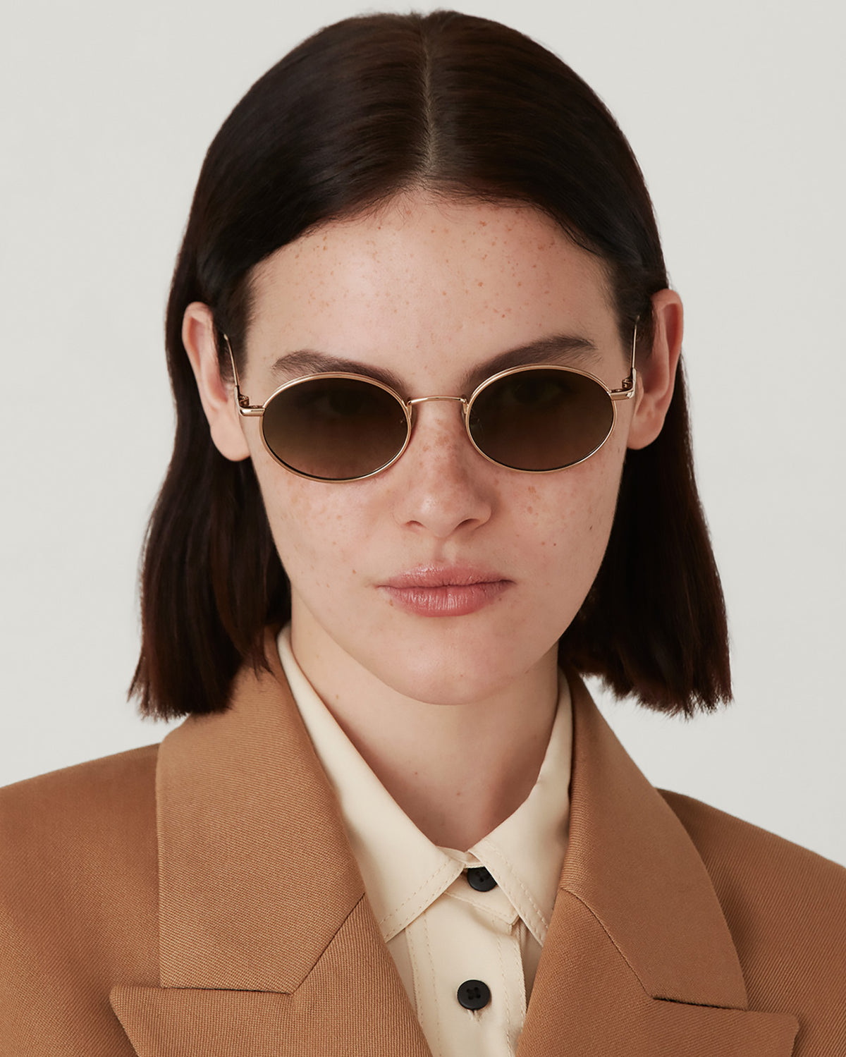 FILIPPA: Redondas Metal Doré sunglasses by GIGI STUDIOS 4523