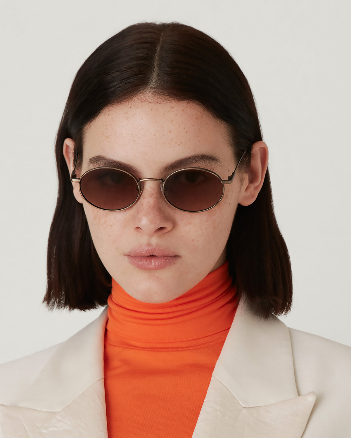 FILIPPA: Redondas Metal Doré sunglasses by GIGI STUDIOS 4527