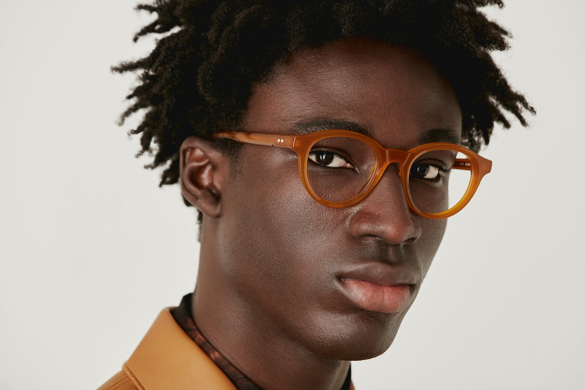 NEWMAN: Redondas Acetato Jaune optical glasses by GIGI STUDIOS 4566