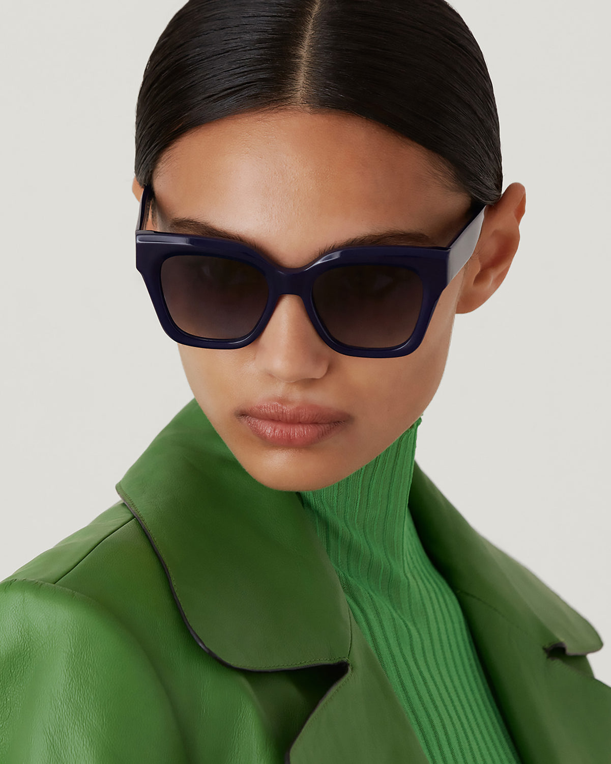 ALTEA: Cuadrada Acetato Azul sunglasses by GIGI STUDIOS 4688