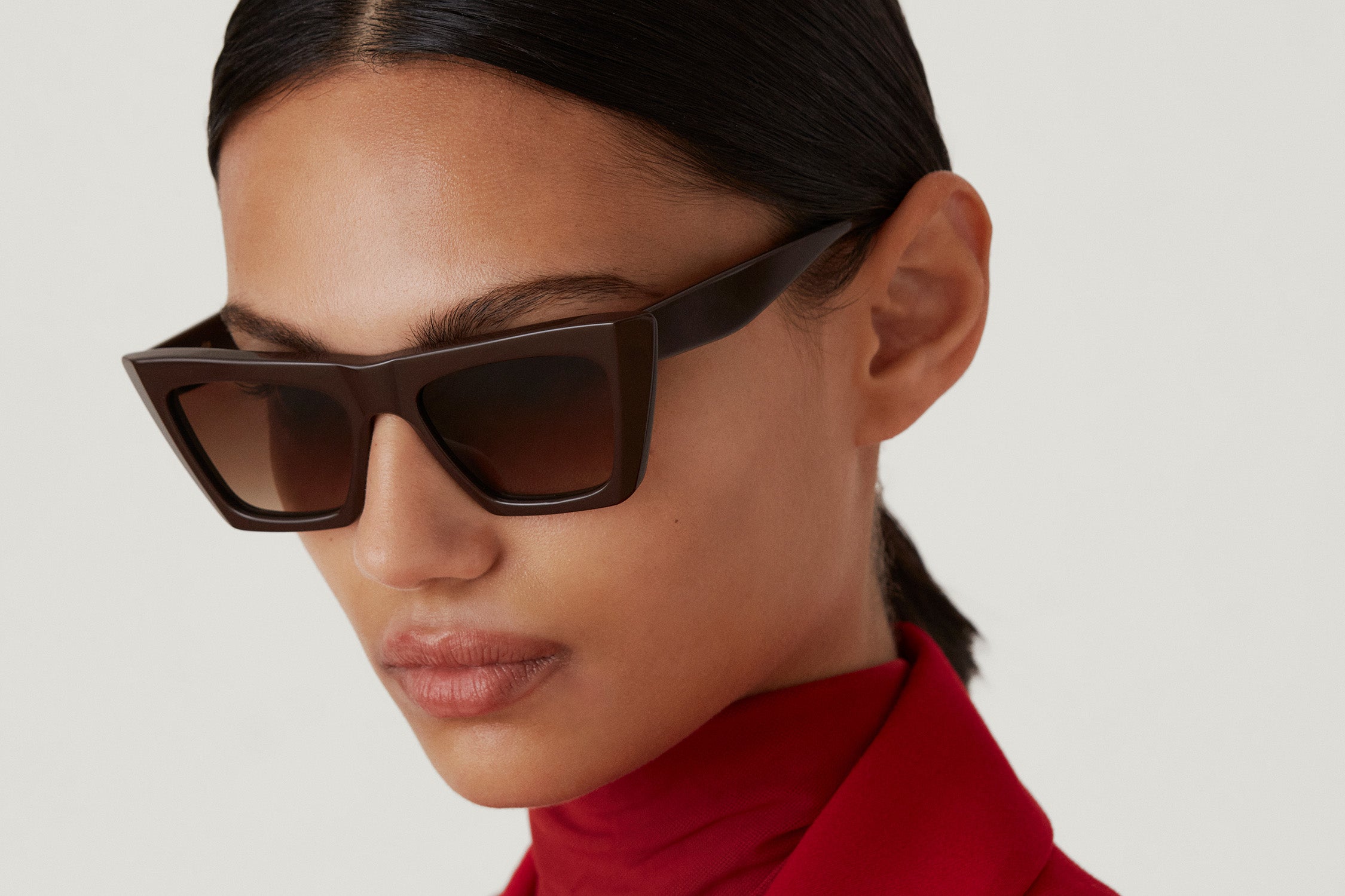ANE: Cat Eye Acetato Marrón sunglasses by GIGI STUDIOS 4711