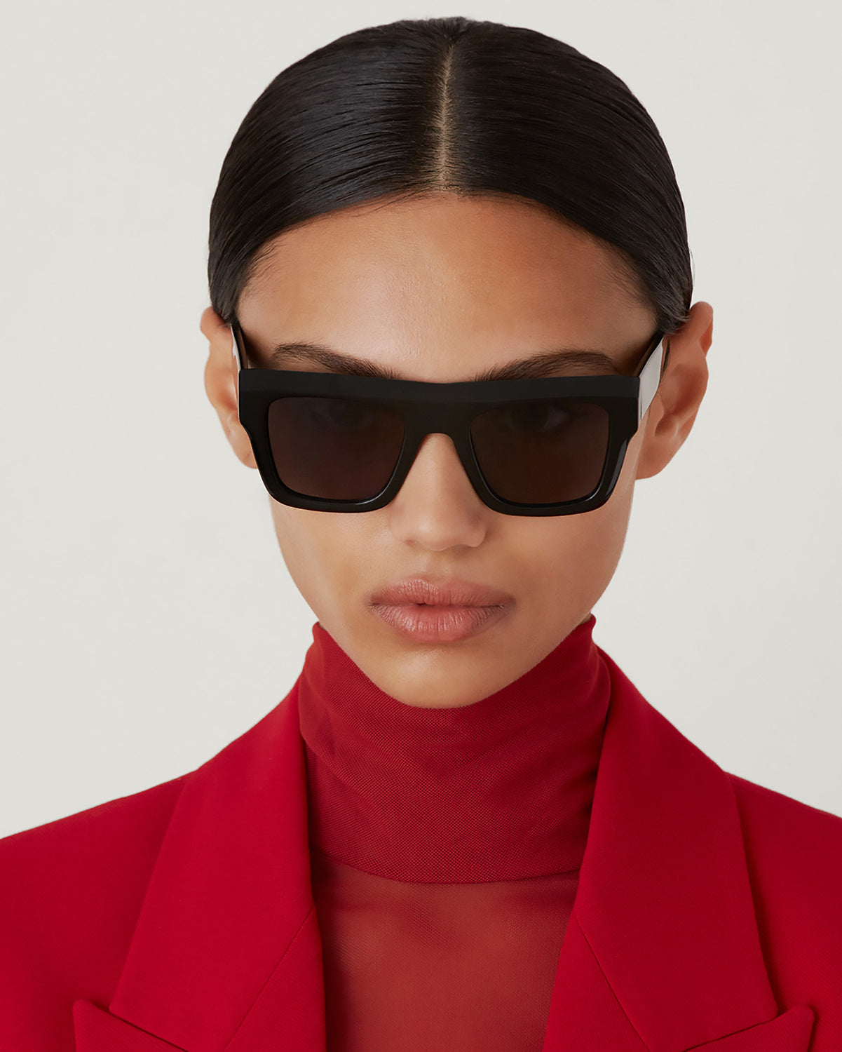 FRANCESCA: Cuadrada Acetato Noir sunglasses by GIGI STUDIOS 4730