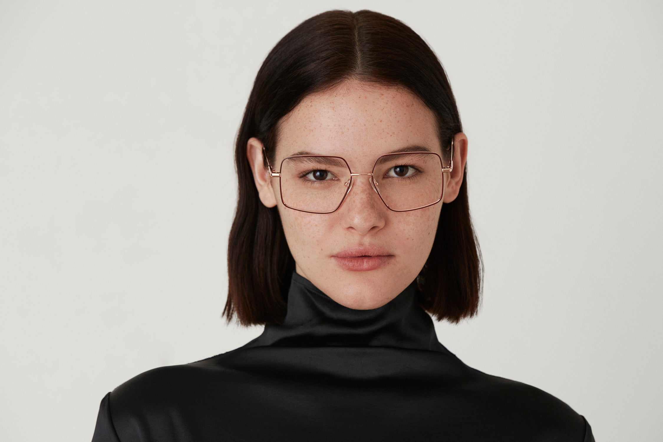 CAROLANNE: Cuadrada Metal Rosa optical glasses by GIGI STUDIOS 4753
