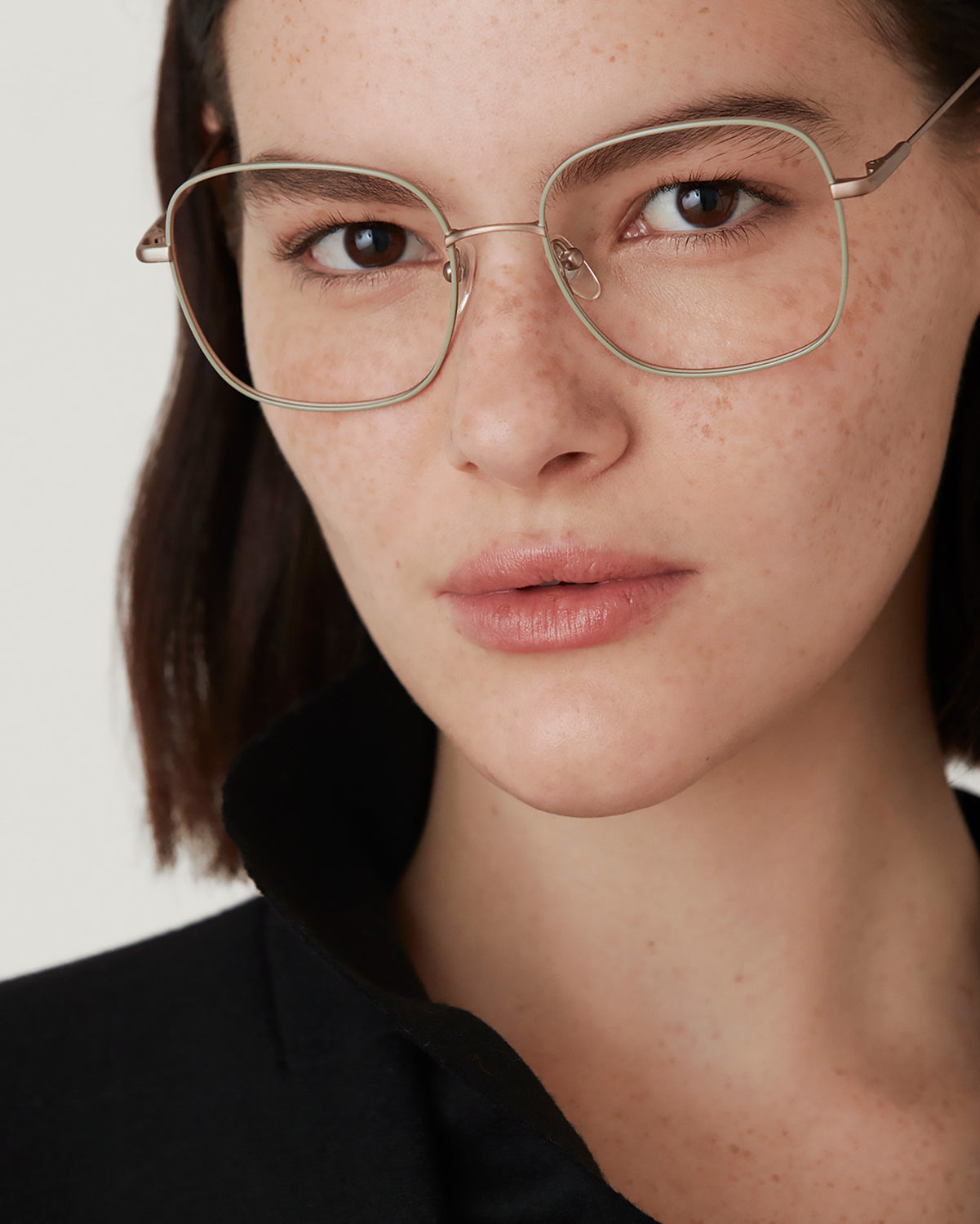 BROOKLYN: Cuadrada Metal Verde optical glasses by GIGI STUDIOS 4757