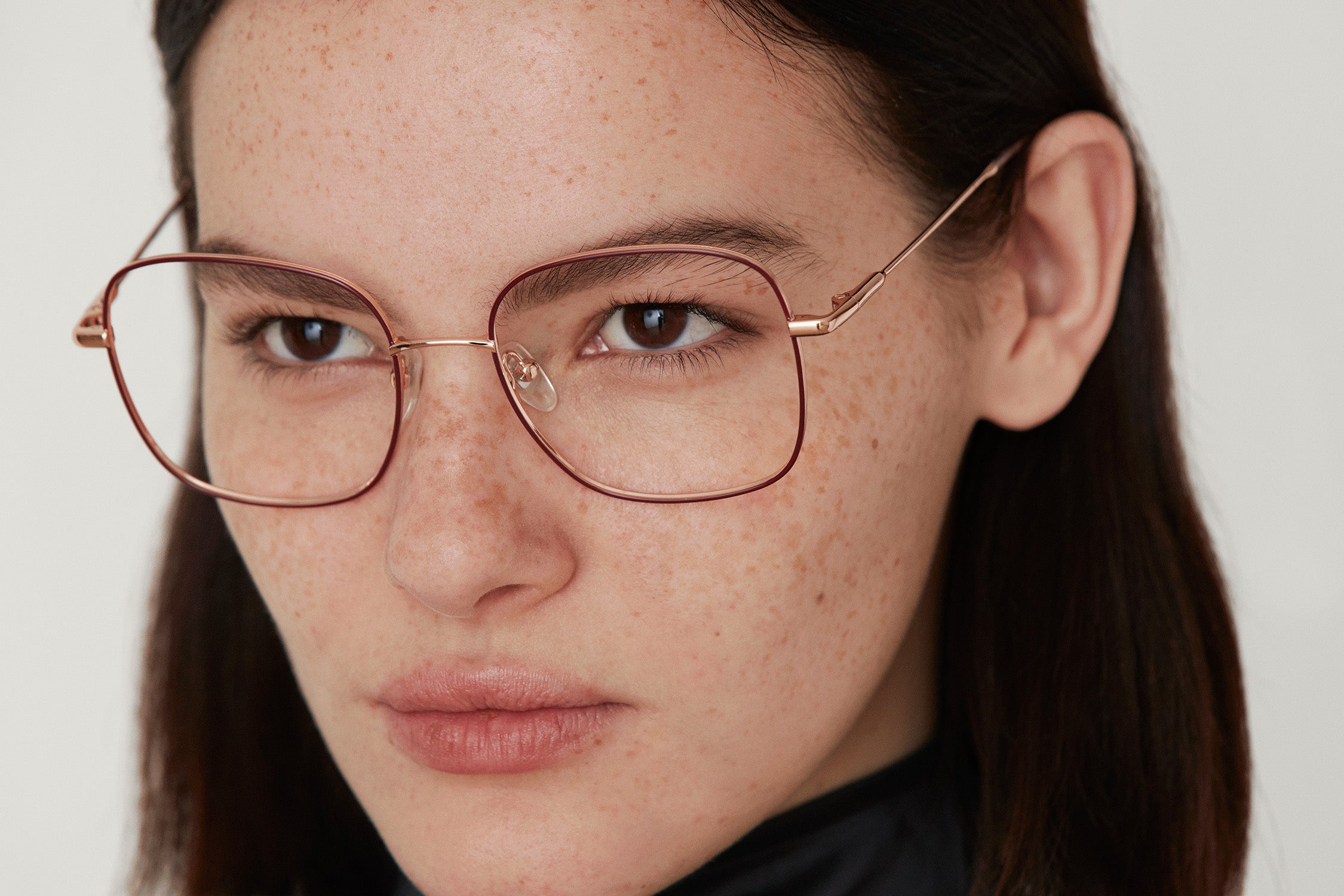 BROOKLYN: Cuadrada Metal Rosa optical glasses by GIGI STUDIOS 4768