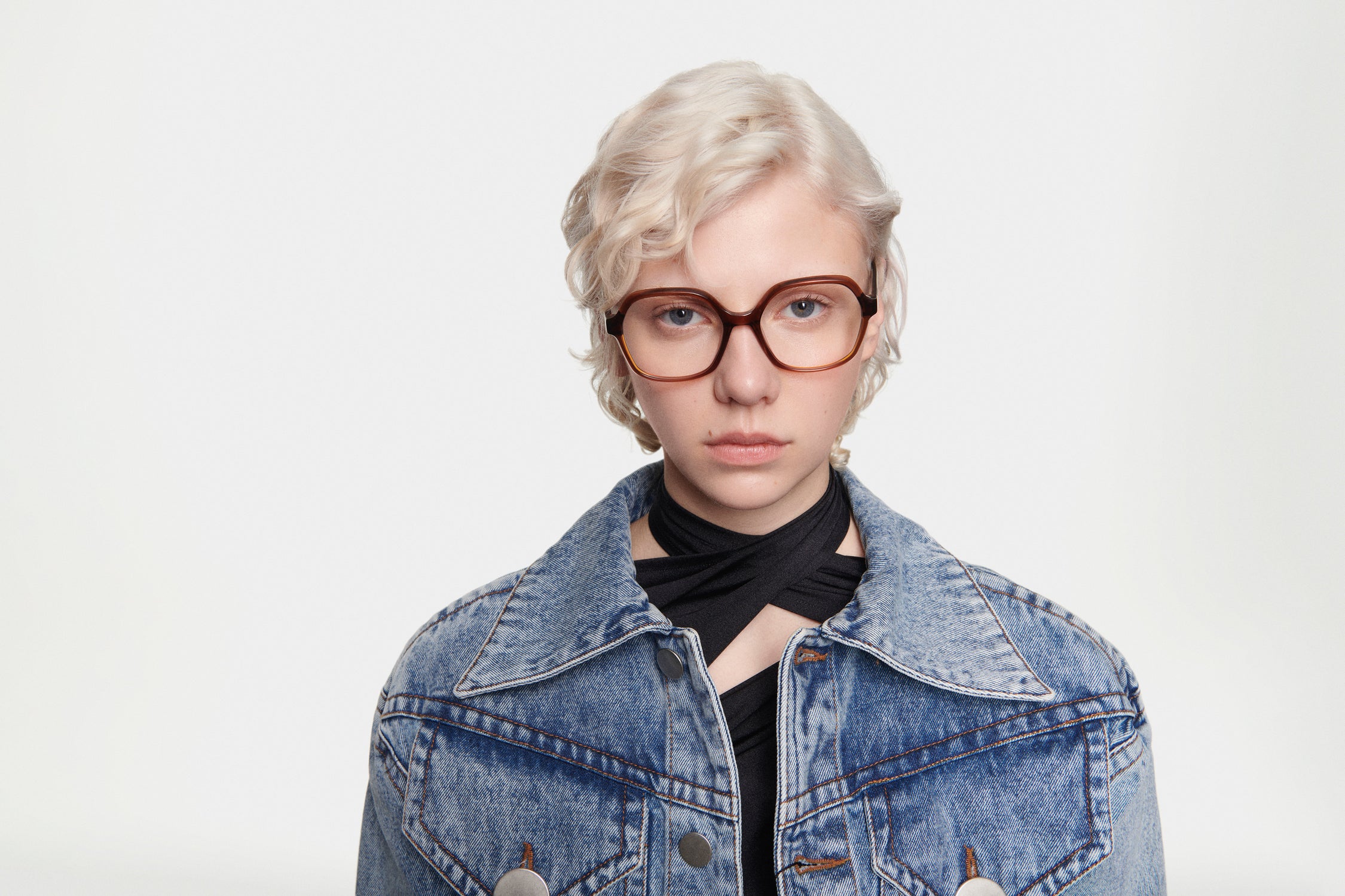 RAFAELLA: Geométricas Acetato Orange optical glasses by GIGI STUDIOS 4802