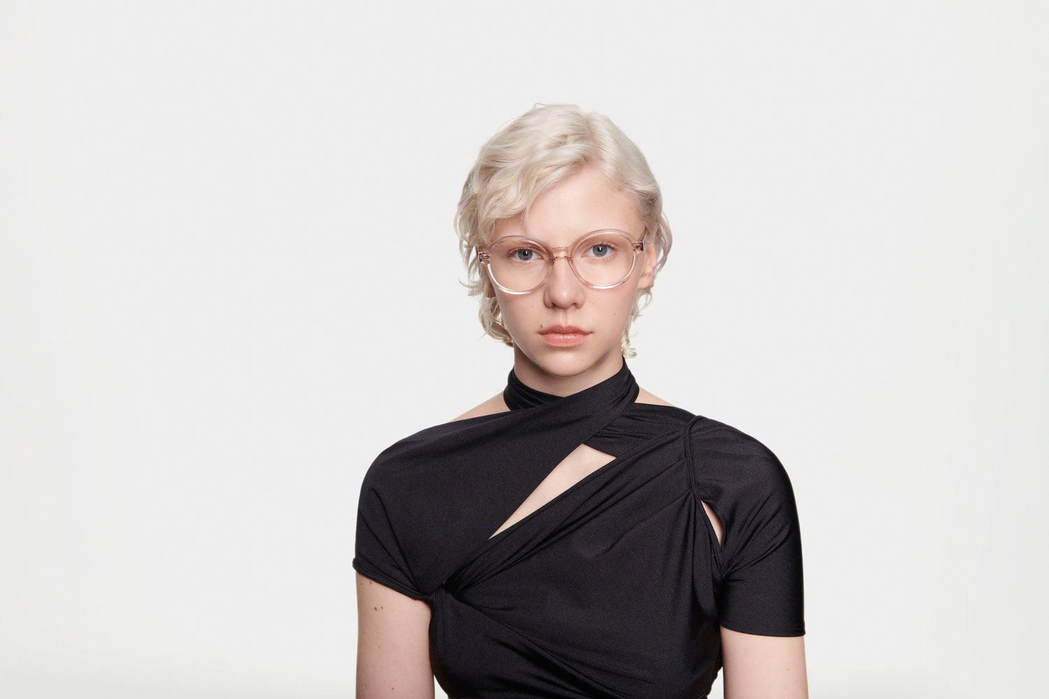 MIRTA: Redondas Acetato Transparente optical glasses by GIGI STUDIOS 4831
