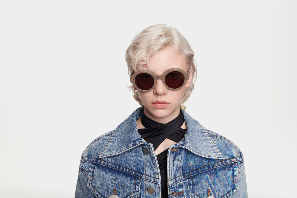 STELLA: Redondas Acetato Marrón sunglasses by GIGI STUDIOS 4858