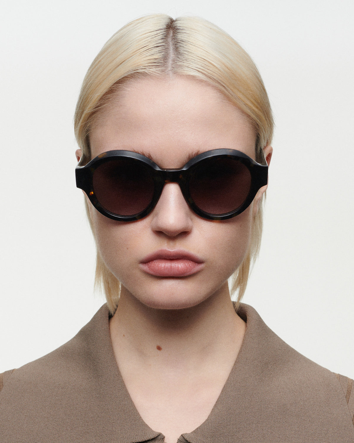 STELLA: Redondas Acetato Havana sunglasses by GIGI STUDIOS 4864