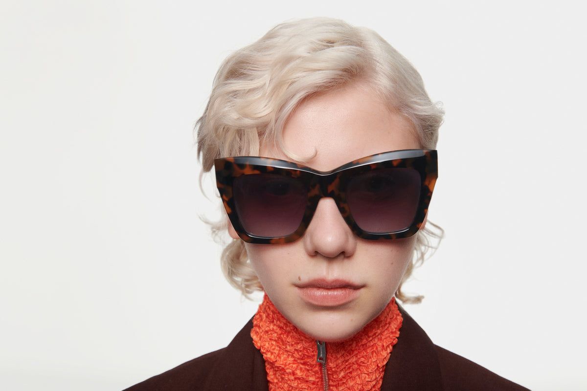 GIOIA: Cat Eye Acetato Havana sunglasses by GIGI STUDIOS 4877