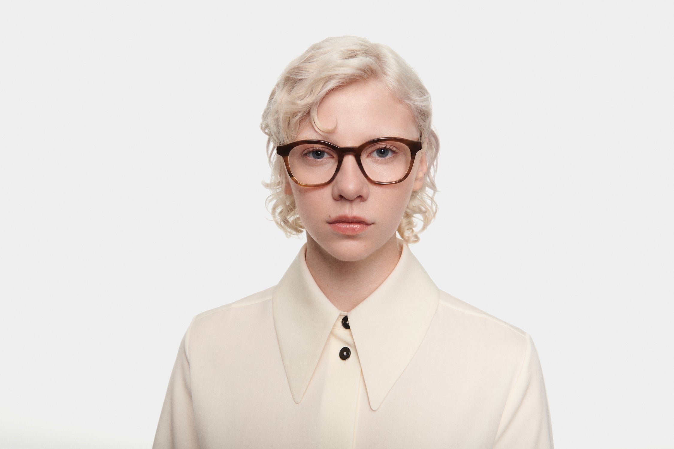 PRAGA: Cuadrada Acetato Marrón optical glasses by GIGI STUDIOS 4895