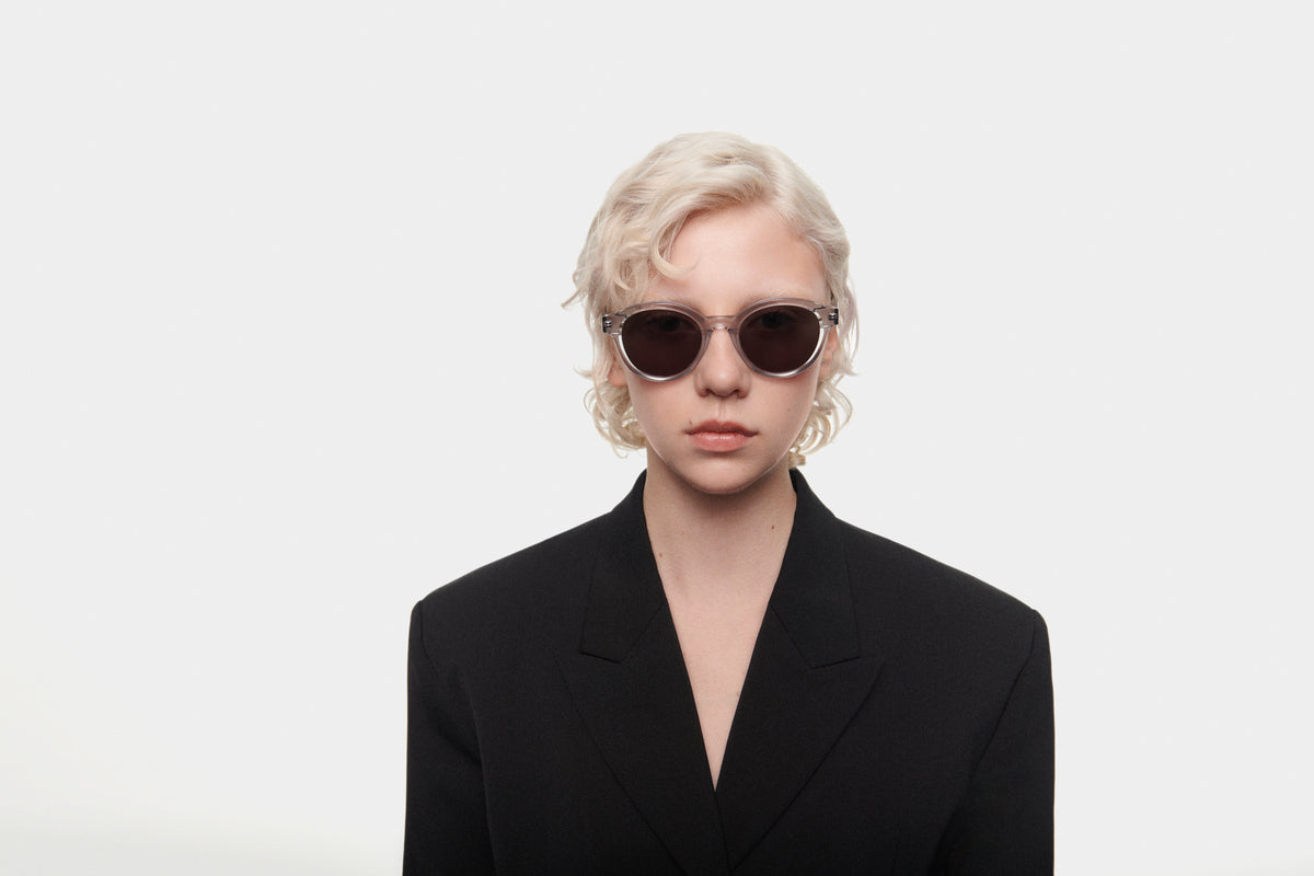 HARLEM: Redondas Acetato Transparente sunglasses by GIGI STUDIOS 4963