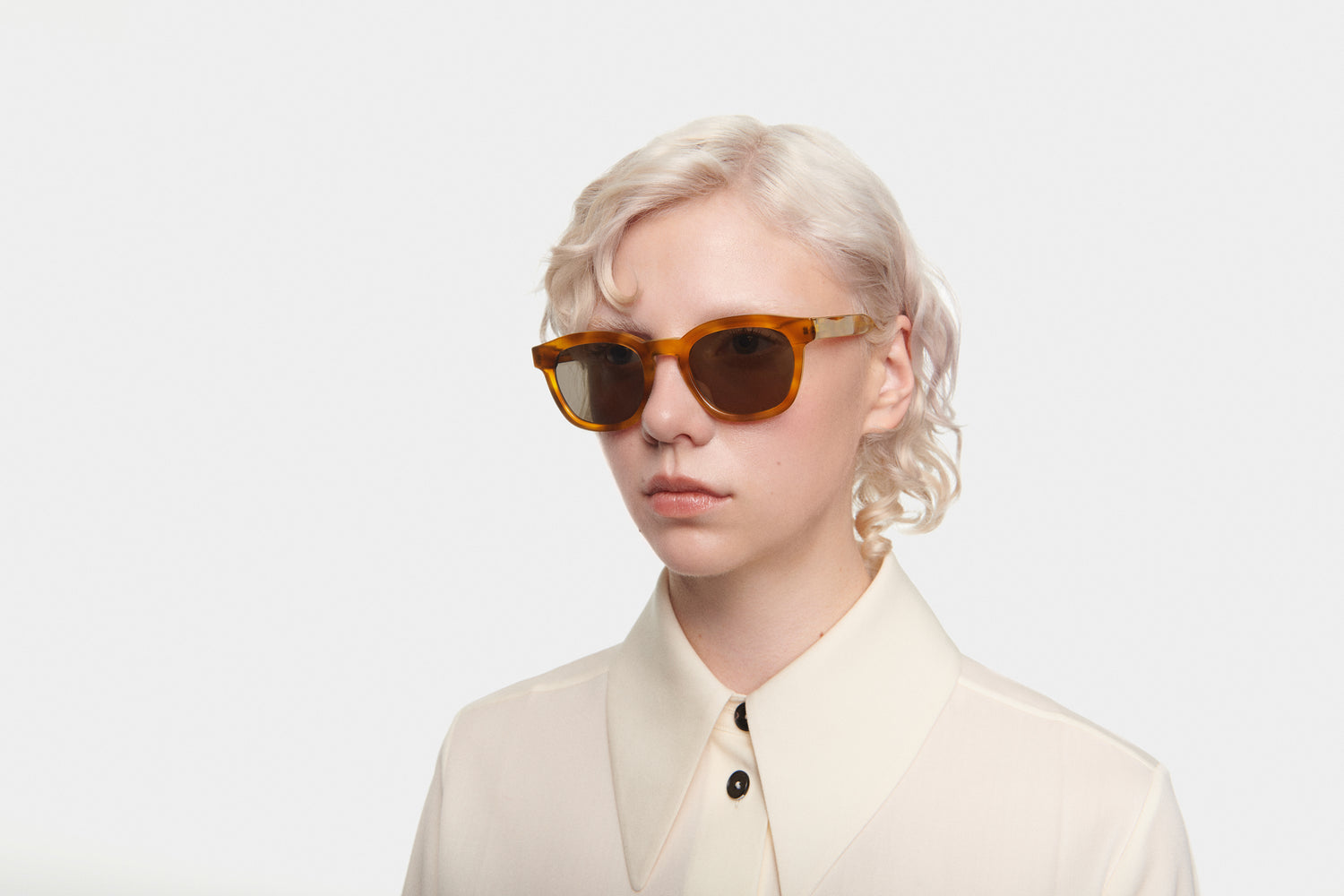 SEOUL: Cuadrada Acetato Marrón sunglasses by GIGI STUDIOS 4967