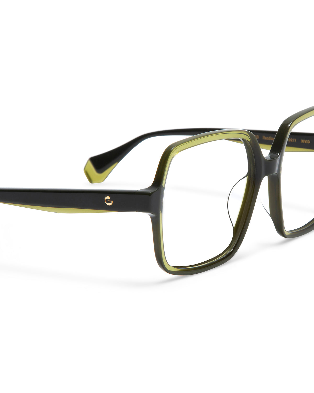 VIVID: Cuadrada Acetato Verde optical glasses by GIGI STUDIOS 5045