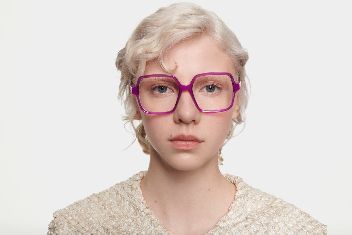 VIVID: Cuadrada Acetato Rojo optical glasses by GIGI STUDIOS 5054