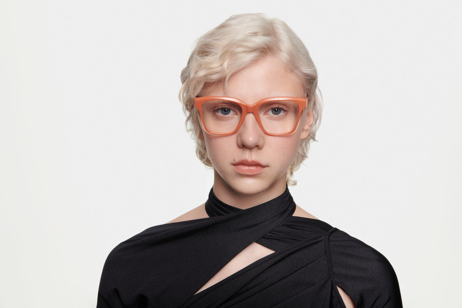 MELLOW: Cuadrada Acetato Orange optical glasses by GIGI STUDIOS 5070
