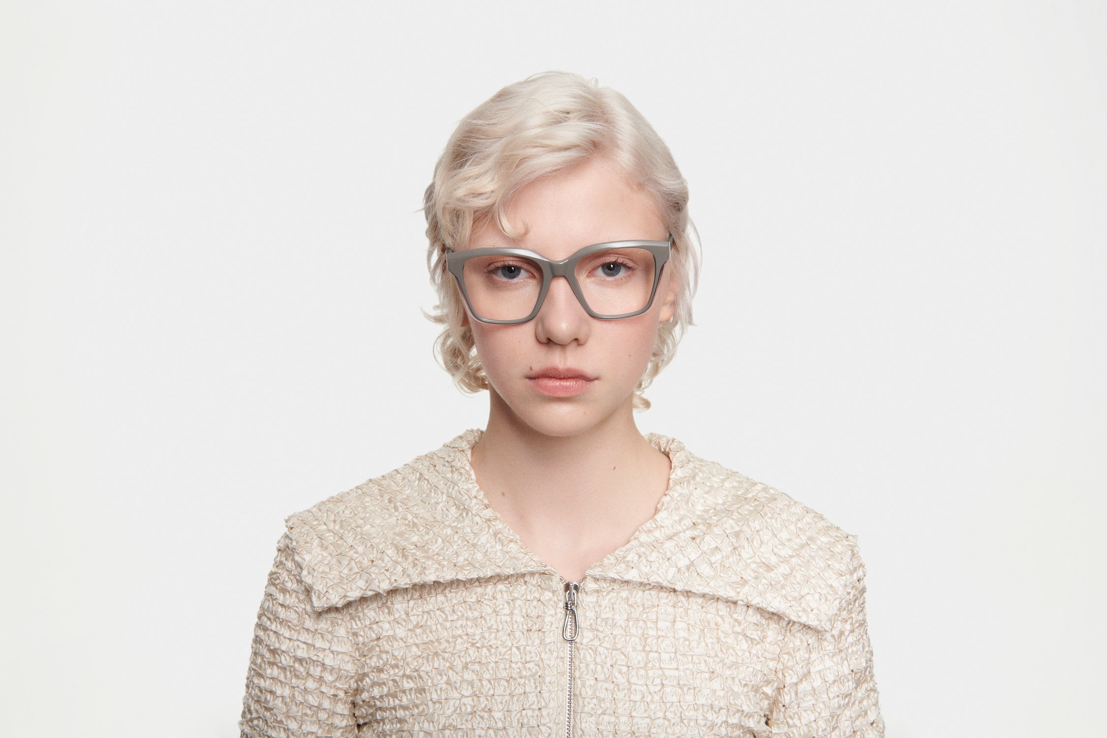 MELLOW: Cuadrada Acetato Grigio optical glasses by GIGI STUDIOS 5078