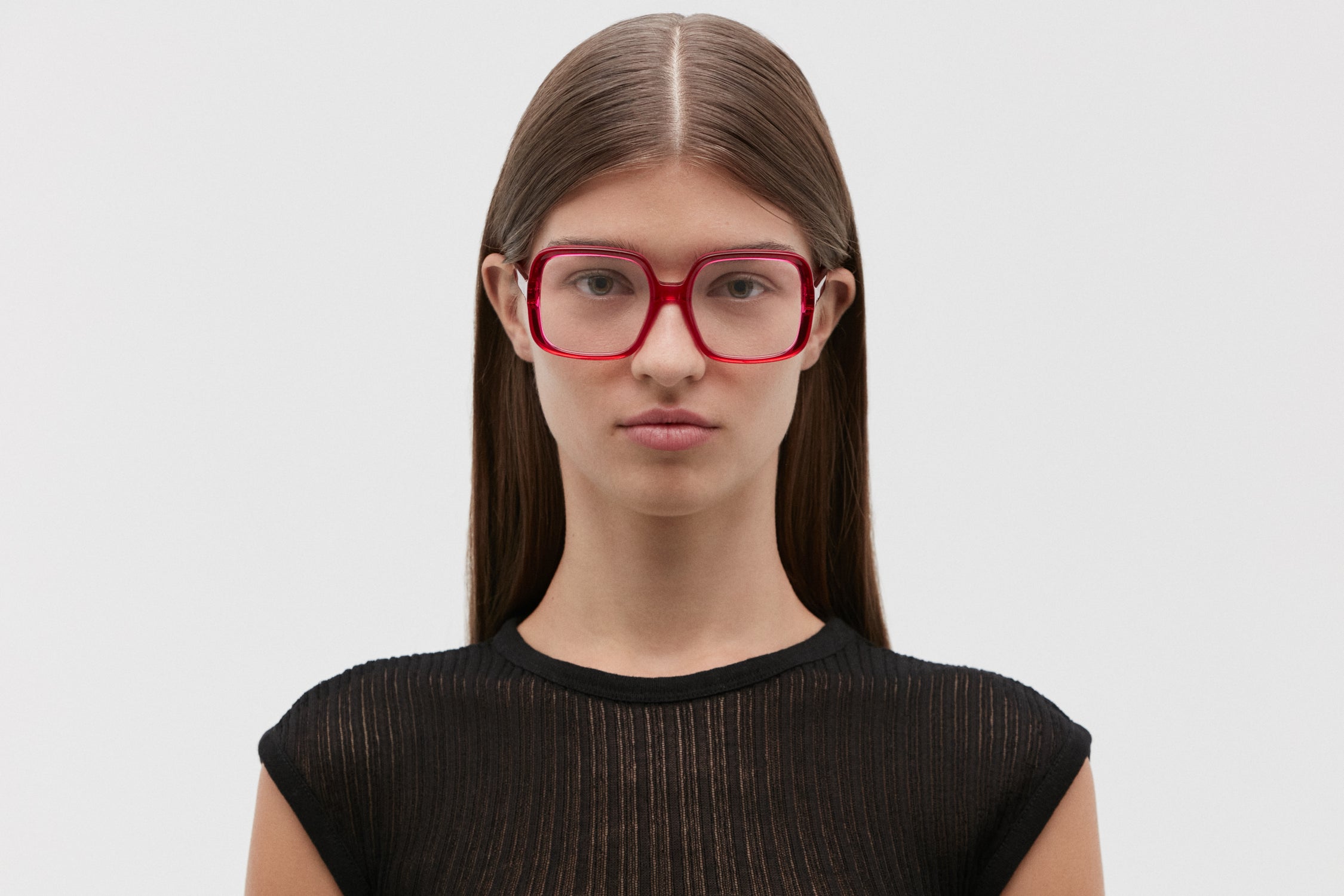 JUSTICE: Cuadrada Acetato Rojo optical glasses by GIGI STUDIOS 5173