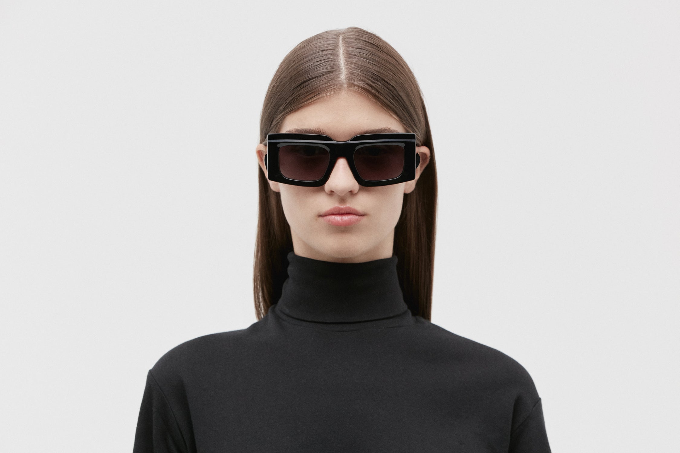 VINCENZA: Cuadrada Acetato Noir sunglasses by GIGI STUDIOS 5205