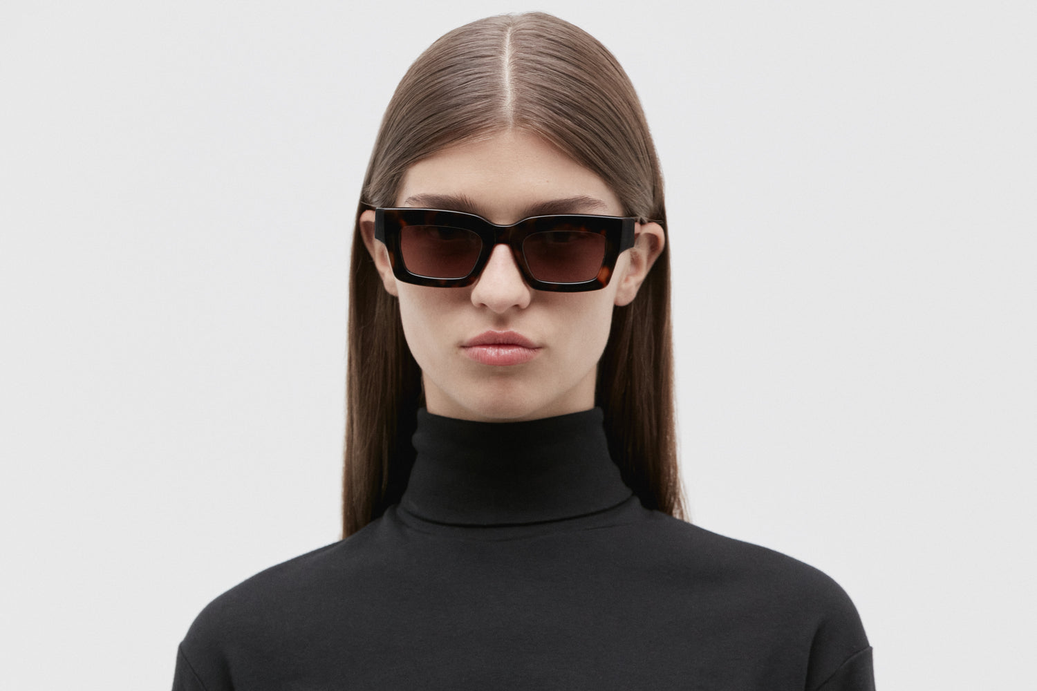 MATILDE: Rectangular Acetato Havana sunglasses by GIGI STUDIOS 5231