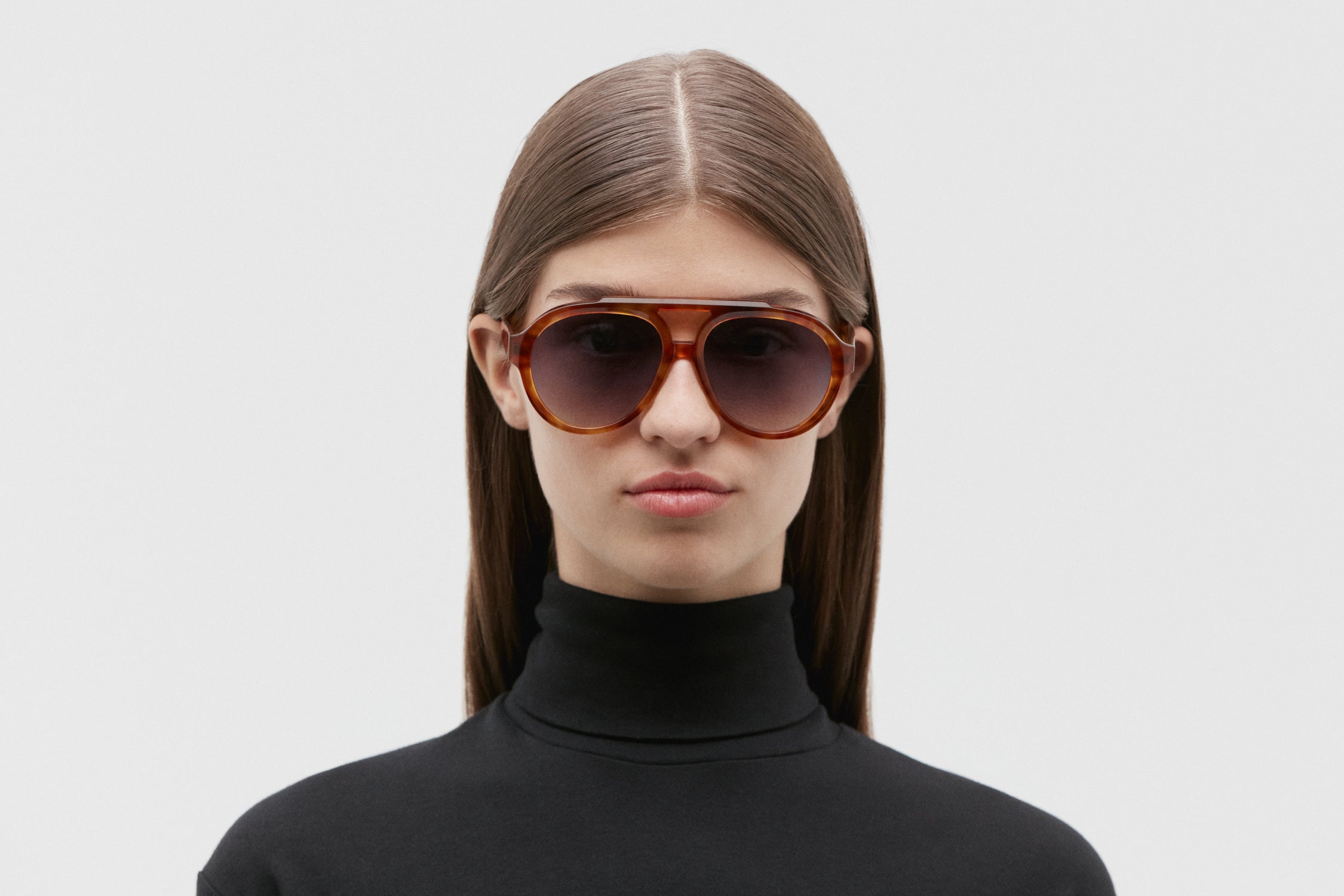 BONNIE: Aviador Acetato Marrón sunglasses by GIGI STUDIOS 5267