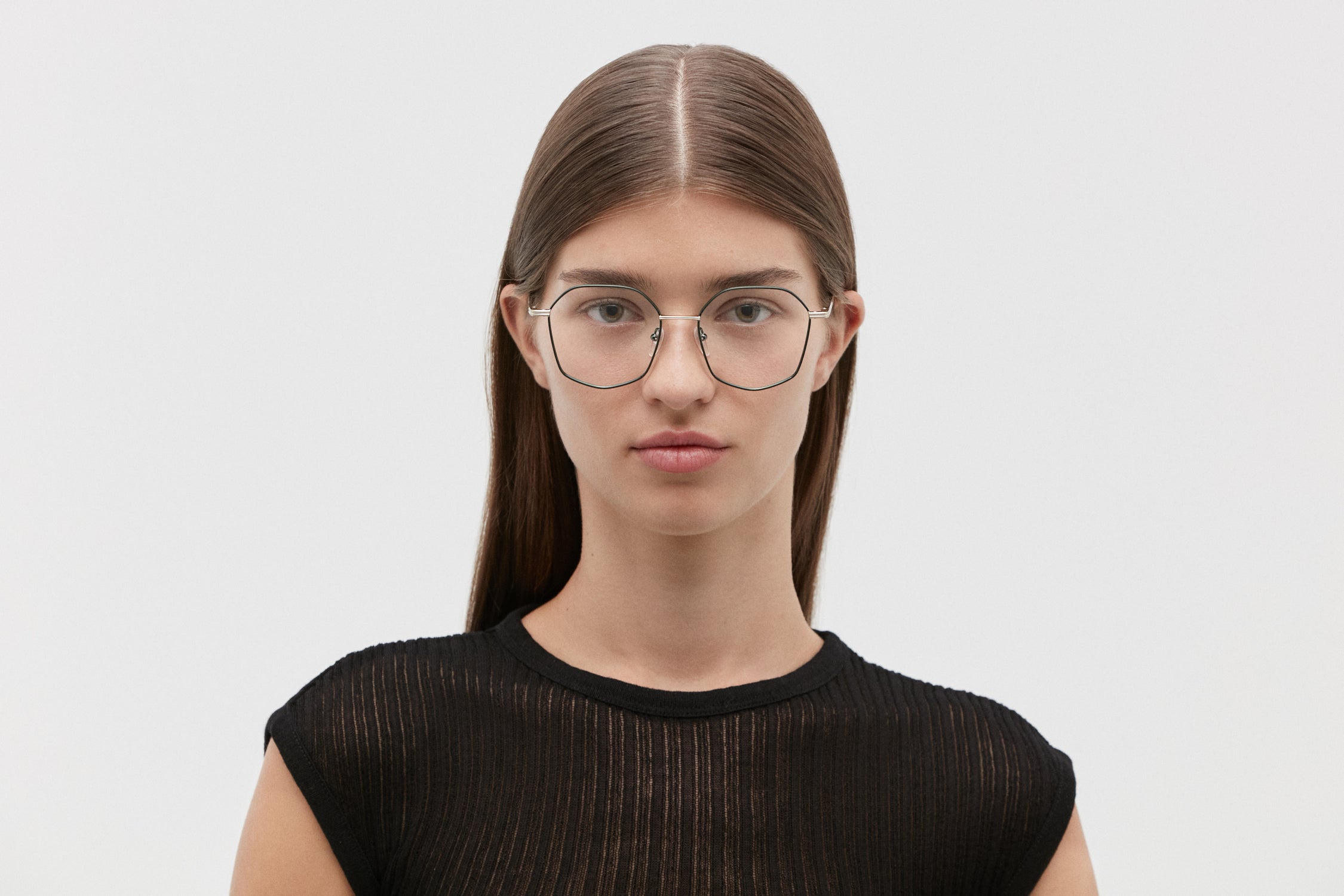 VIRGILIA: Geométricas Metal Verde optical glasses by GIGI STUDIOS 5343