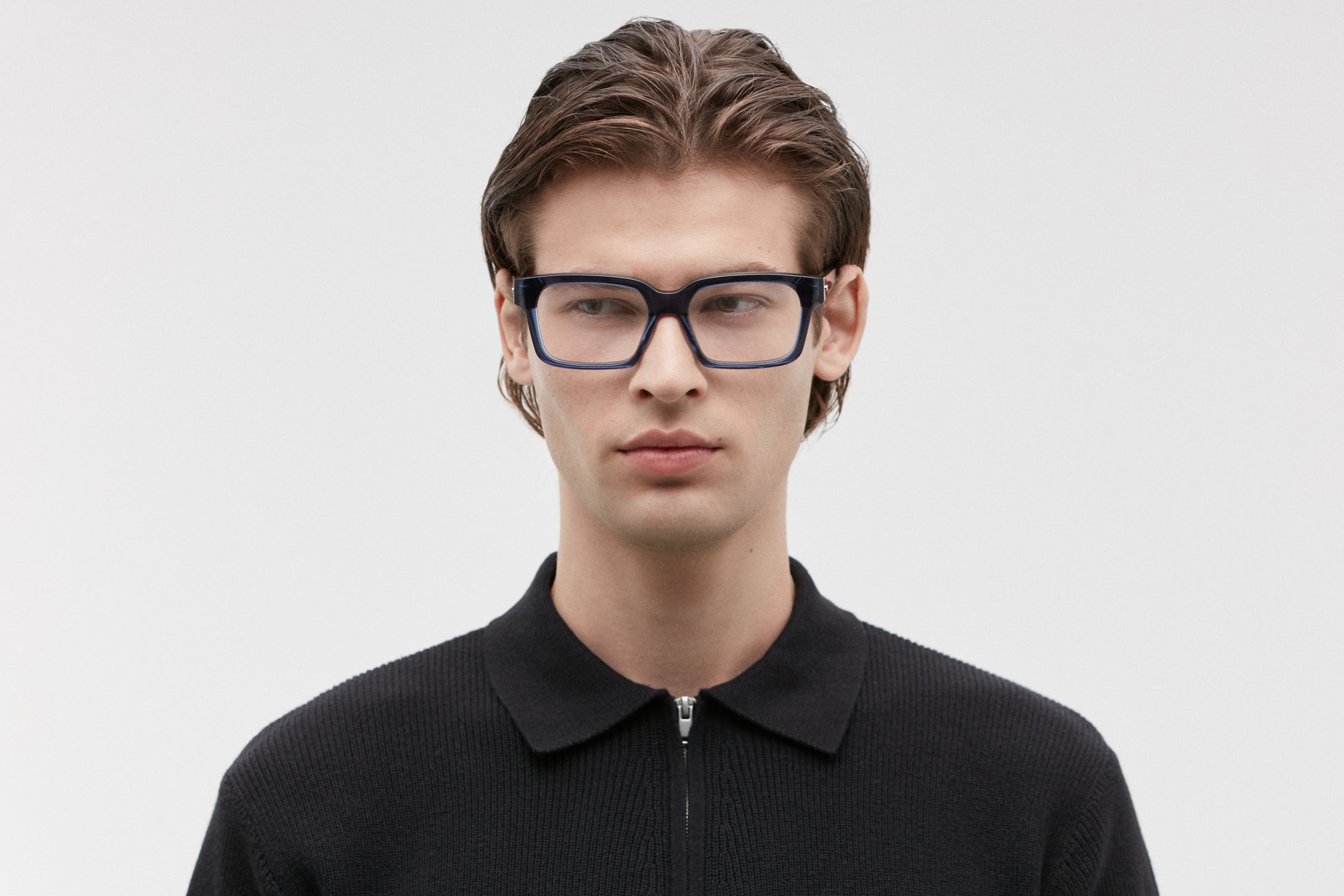 MURAKAMI: Cuadrada Acetato Azul optical glasses by GIGI STUDIOS 5353
