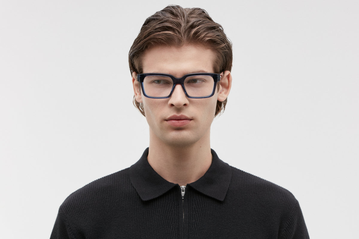 MURAKAMI: Cuadrada Acetato Azul optical glasses by GIGI STUDIOS 5353