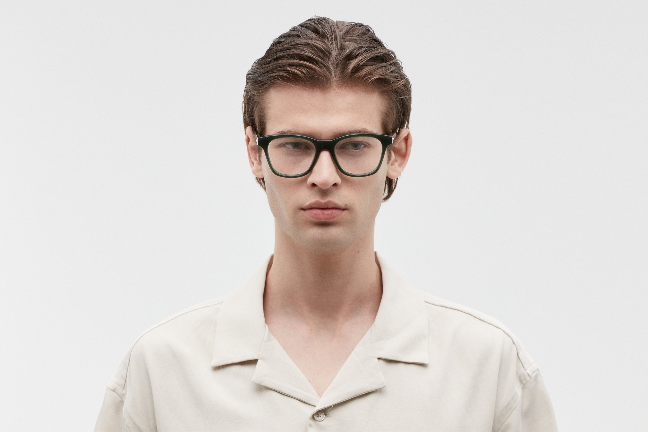 FRANKLIN: Cuadrada Acetato Verde optical glasses by GIGI STUDIOS 5361