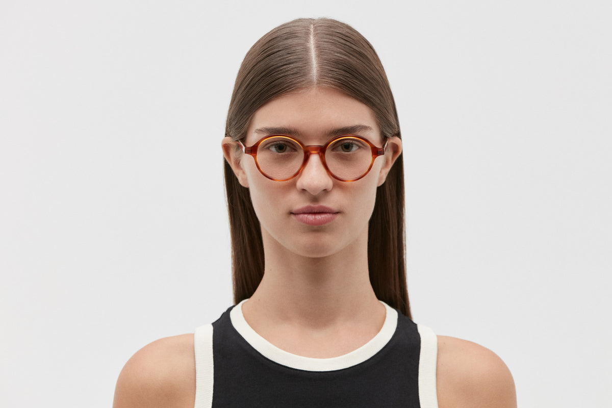MILOS: Redondas Acetato Havana optical glasses by GIGI STUDIOS 5536