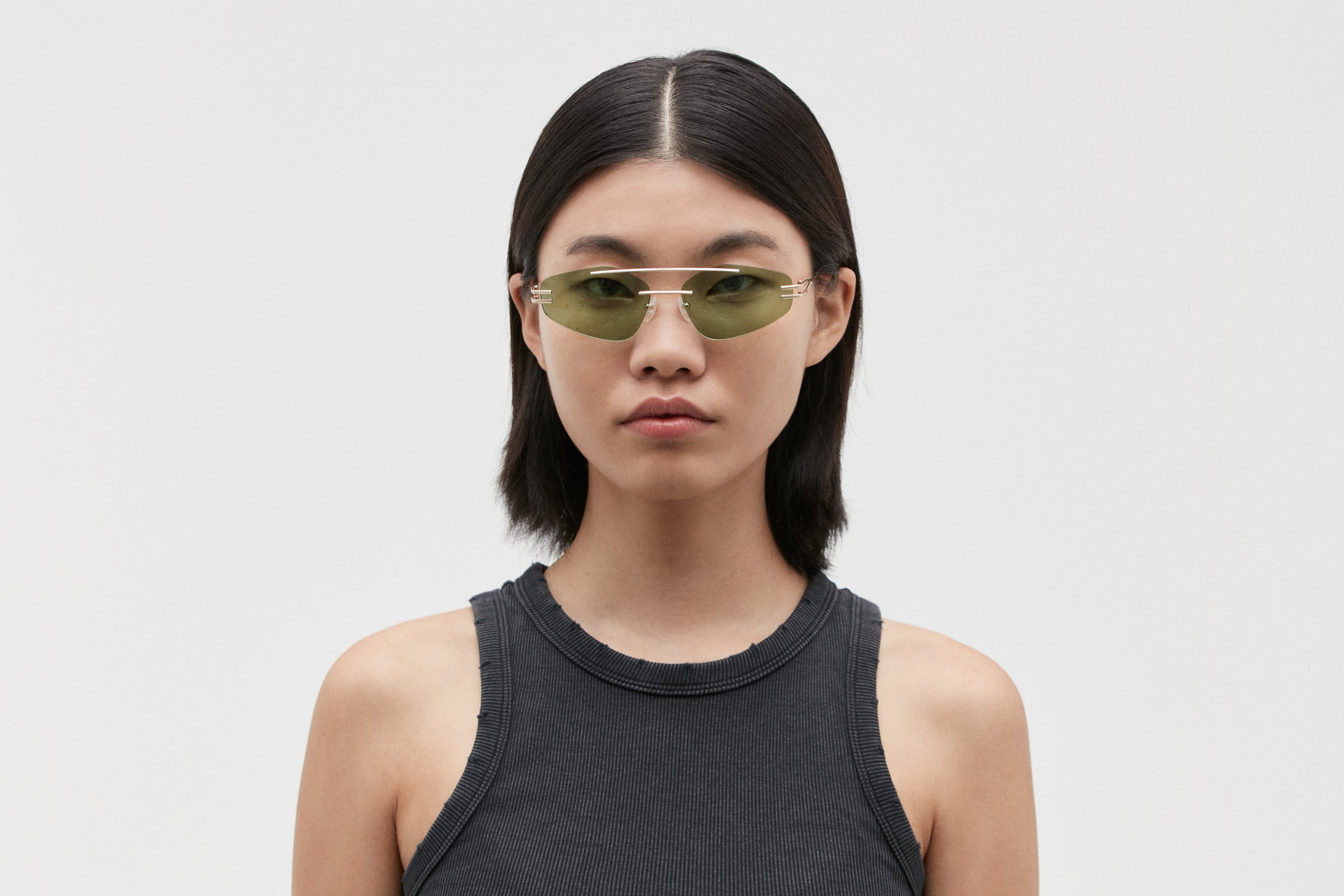 NONA: Geométricas Metal Azul sunglasses by GIGI STUDIOS 5589