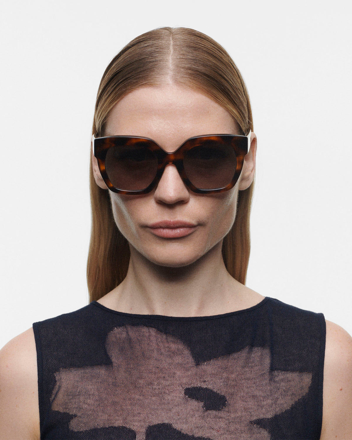 PIA: Cuadrada Acetato Havana sunglasses by GIGI STUDIOS 494